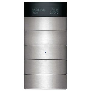 کلید هوشمند لمسی برکر (مدل Push button / 5 gang Thermostatic Stainless steel)