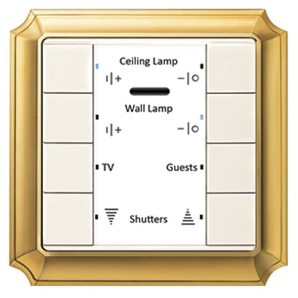 Push button / IP Reciever System D / 4 gang