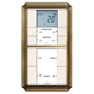 کلید هوشمند لمسی اشنایدر (مدل Push button System D / 4 gang Thermostatic)