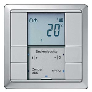 کلید هوشمند لمسی اشنایدر (مدل Push button System D / 2 gang Thermostatic)