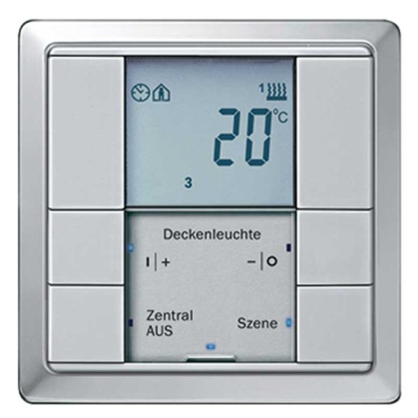 کلید هوشمند لمسی اشنایدر (مدل Push button System D / 2 gang Thermostatic)